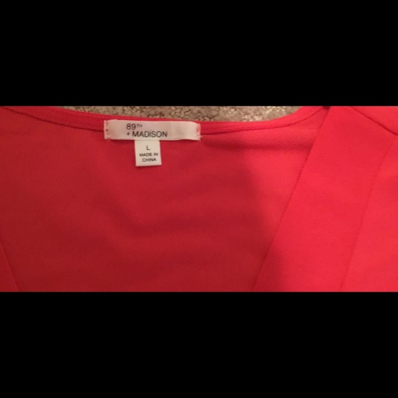 Three-quarter length, open arm, hot pink top - Picture 3 of 3